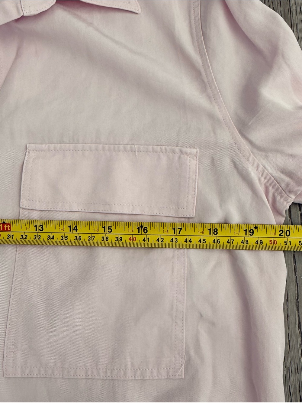 Aritzia Babaton Pink Utility Button Down Shirt size S - Picture 11 of 12